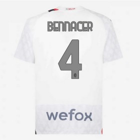 Jalkapallo Pelipaidat/Peliasut AC Milan Bennacer 4 Vieraspelipaita 2023-24